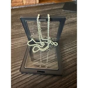 NIB Convee 22in Silver Twist Chain Necklace
